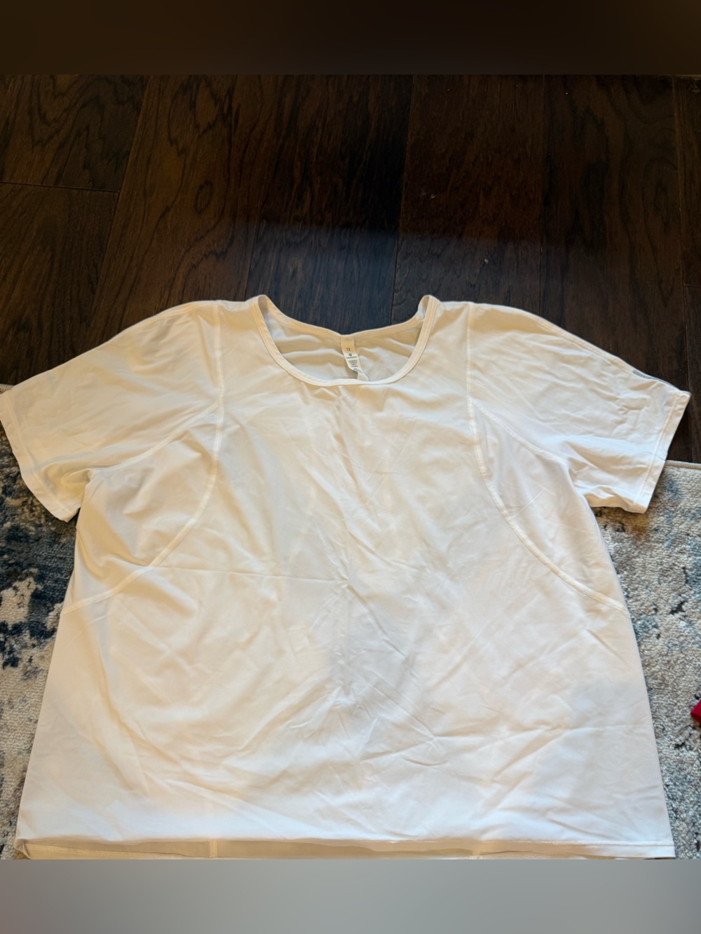 lululemon athletica White Scoop Neck Top